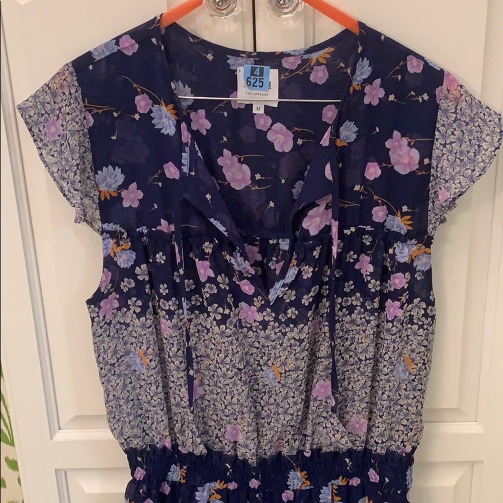 Misa Los Angeles Purple Multi Floral Aila Dress
